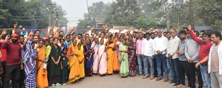 उग्र आंदोलन:बीएसएल के 11 गेट अनिश्चितकाल के लिए बंद, 7वें दिन भी भूख हड़ताल रहा जारी