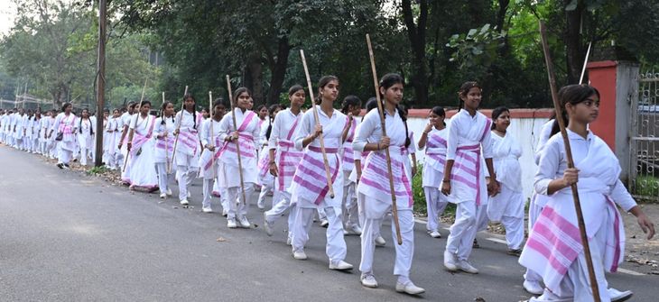 राष्ट्र सेविका समिति का विजयादशमी उत्सव, पथ संचलन का हुआ आयोजन