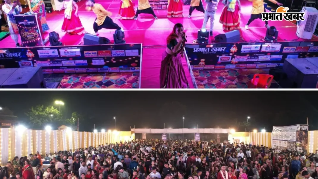 Watch Video: प्रभात खबर डांडिया उत्सव 2026 बना ऐतिहासिक,जसलीन मथारू के सुरों पर थिरके 5000 से ज्यादा युवा