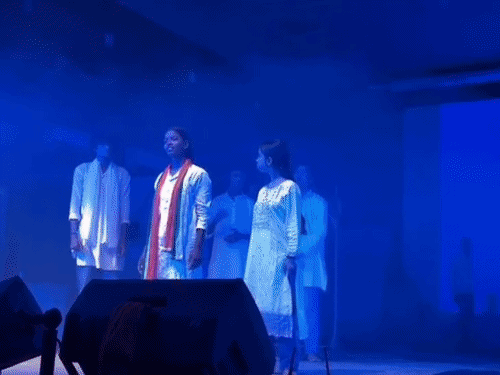 दरभंगा- लहेरियासराय में ‘नमोः सेवा की अनकही कहानियां’ का मंचन:नाटक के जरिए मोदी की 25 वर्ष की सार्वजनिक यात्रा दिखाई; मंत्री, सांसद और विधायक शामिल हुए