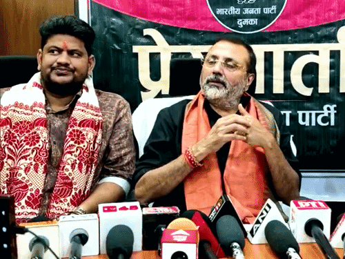 राहुल गांधी के देशद्रोहियों के साथ निजी संबंध:भाजपा सांसद निशिकांत दुबे बरसे, कहा- वे भारत को फिर से टुकड़ों में बांटना चाहते हैं