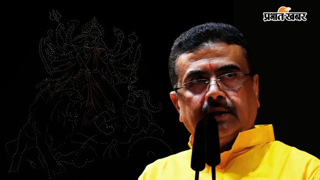PHOTOS: इडेन गार्डेंस में दुर्गा पूजा का भव्य आगाज, शुभेंदु अधिकारी बोले- इस बार बंगाल में 12400 नये पंडाल, सभी को मिलेगा अनुदान